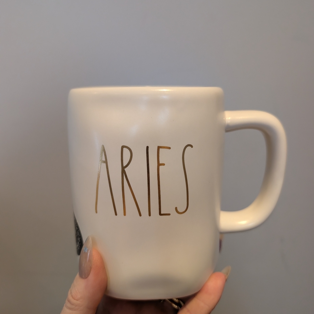 Aries White Ceramic Mug Rae Dunn